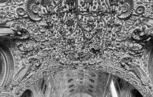 Nartex ceiling and nave of Santo Domingo, Oaxaca de Juárez, Oaxaca, Mexico