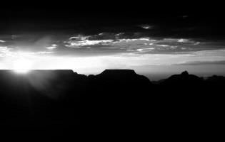 Rising sun on the Grand Canyon, USA